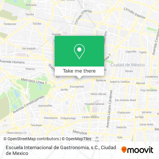 Escuela Internacional de Gastronomia, s.C. map