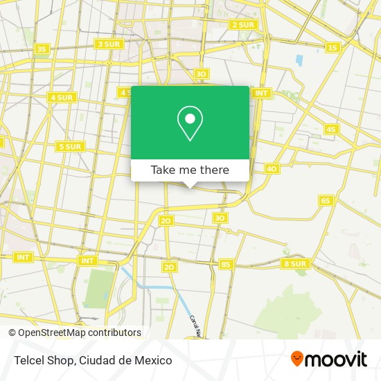 Mapa de Telcel Shop