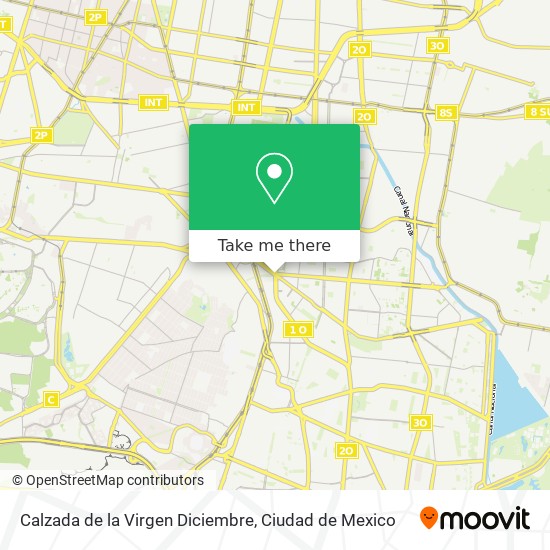 Calzada de la Virgen Diciembre map