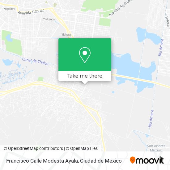 Francisco Calle Modesta Ayala map