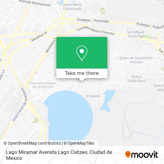 Mapa de Lago Miramar Avenida Lago Cuitzeo