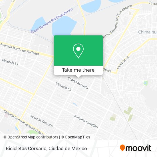 Bicicletas Corsario map