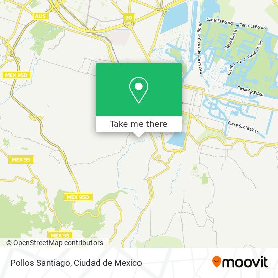 Pollos Santiago map