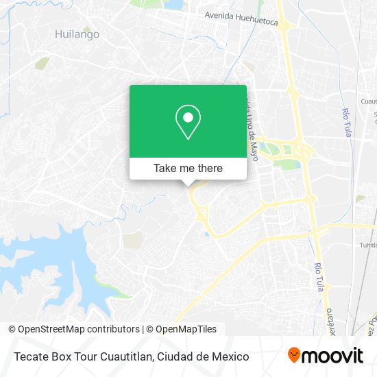 Mapa de Tecate Box Tour Cuautitlan