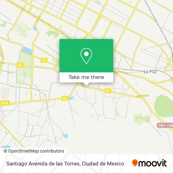 Mapa de Santiago Avenida de las Torres