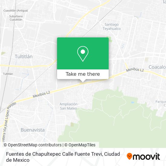 Fuentes de Chapultepec Calle Fuente Trevi map