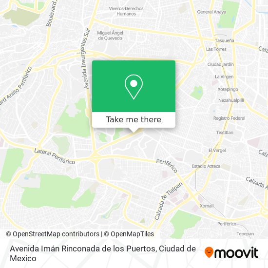 Avenida Imán Rinconada de los Puertos map