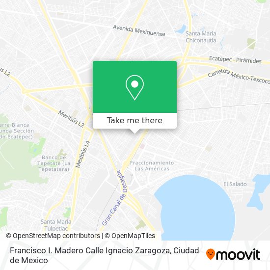 Mapa de Francisco I. Madero Calle Ignacio Zaragoza