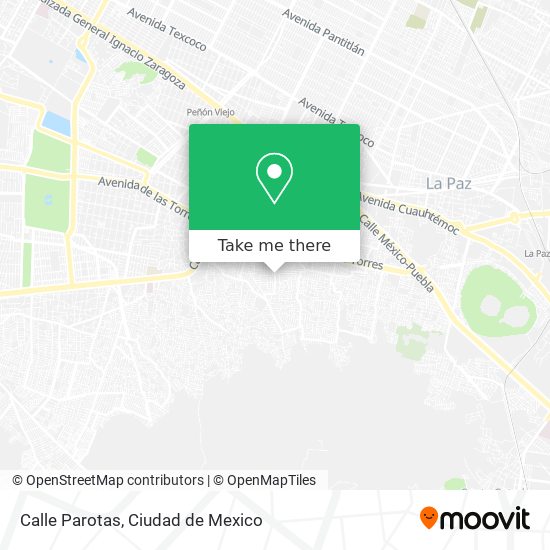 Calle Parotas map