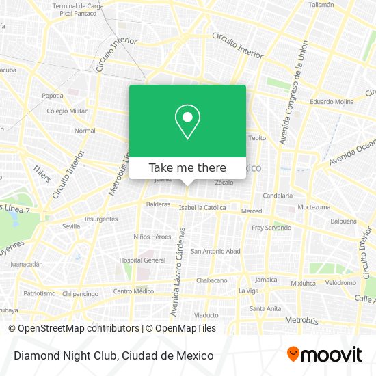 Diamond Night Club map