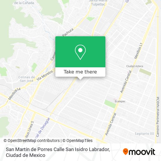 San Martín de Porres Calle San Isidro Labrador map