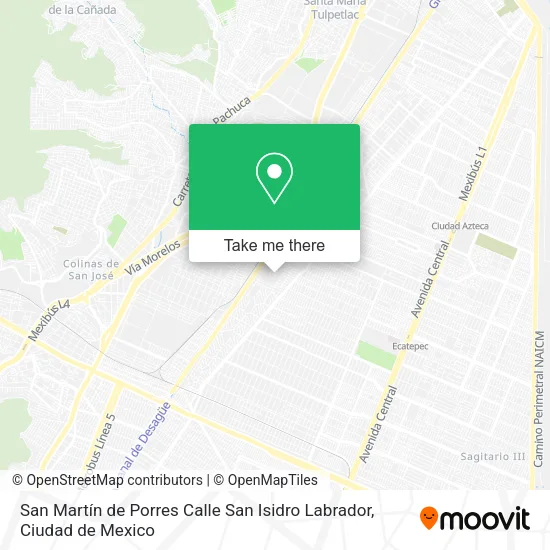 San Martín de Porres Calle San Isidro Labrador map