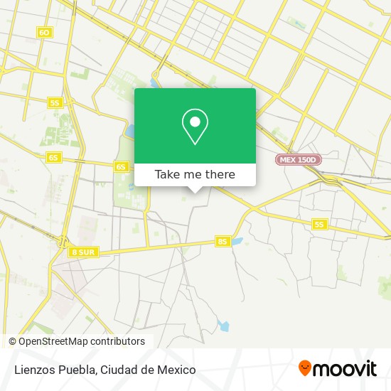 Lienzos Puebla map