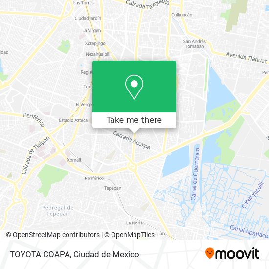 TOYOTA COAPA map