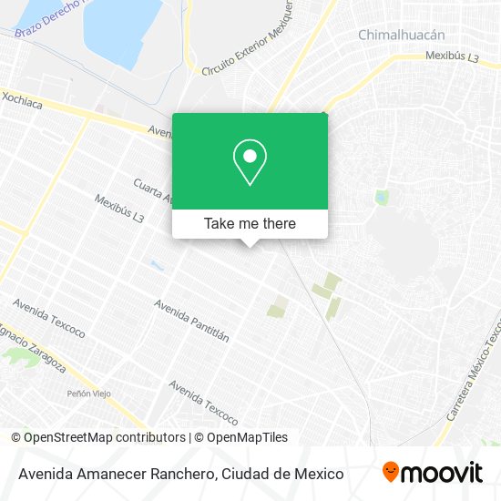Avenida Amanecer Ranchero map