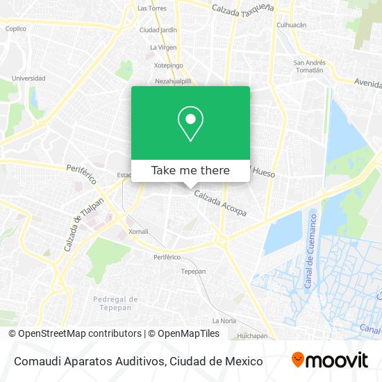Mapa de Comaudi Aparatos Auditivos