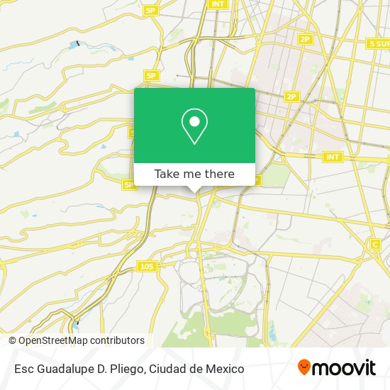 Esc Guadalupe D. Pliego map
