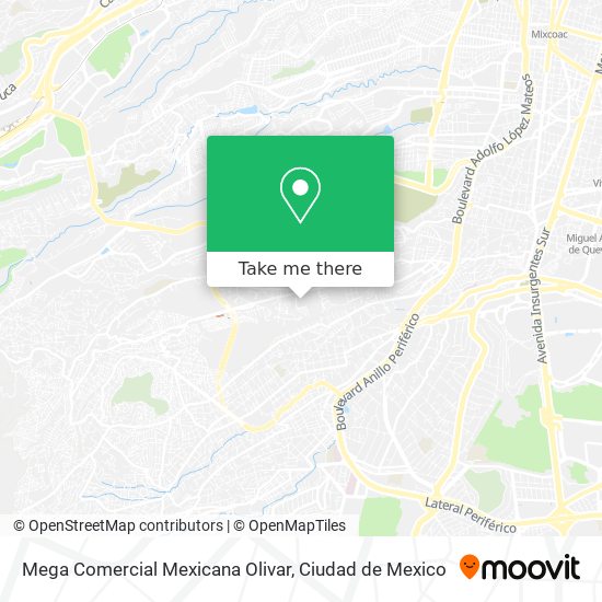 Mega Comercial Mexicana Olivar map