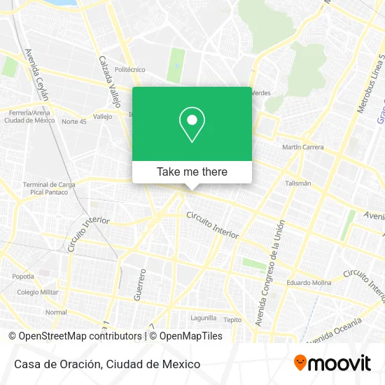 Casa de Oración map