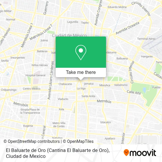 El Baluarte de Oro map