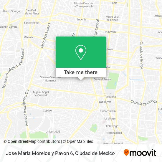 Jose Maria Morelos y Pavon 6 map
