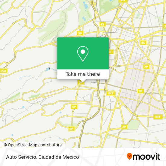 Auto Servicio map