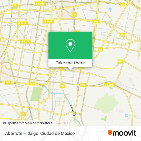 Abarrote Hidalgo map