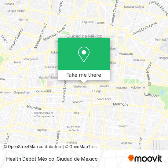 Health Depot México map