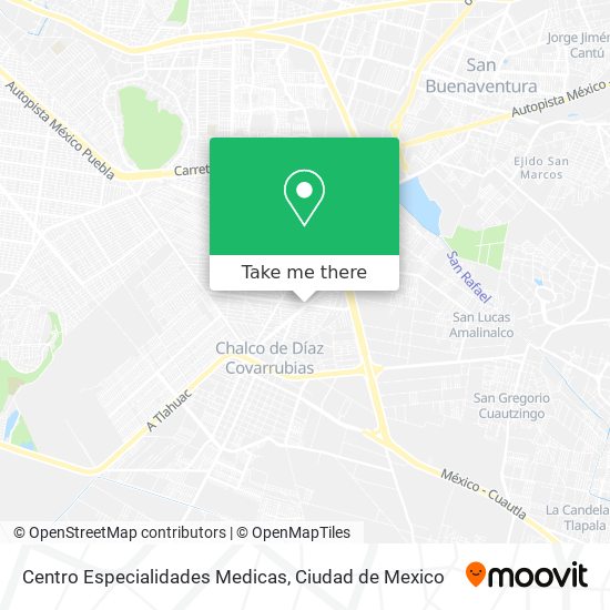 Mapa de Centro Especialidades Medicas