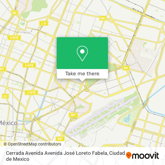 Mapa de Cerrada Avenida Avenida José Loreto Fabela