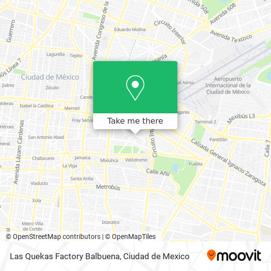 Las Quekas Factory Balbuena map