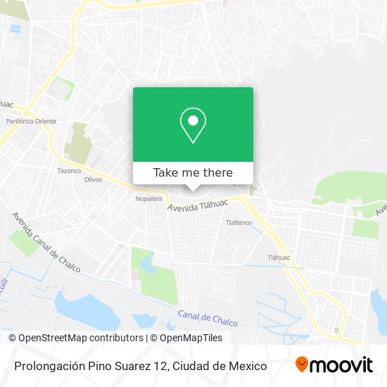 Prolongación Pino Suarez 12 map
