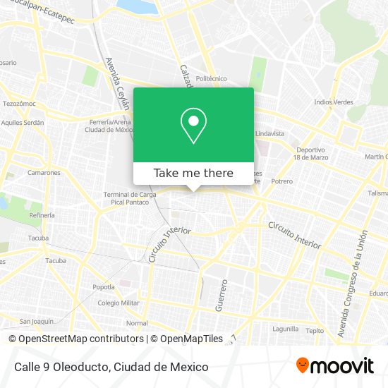 Calle 9 Oleoducto map