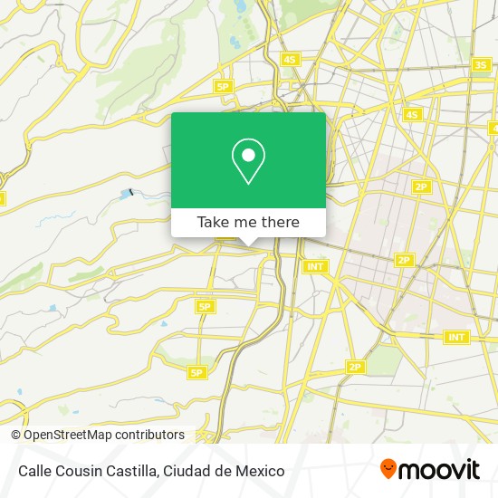 Mapa de Calle Cousin Castilla