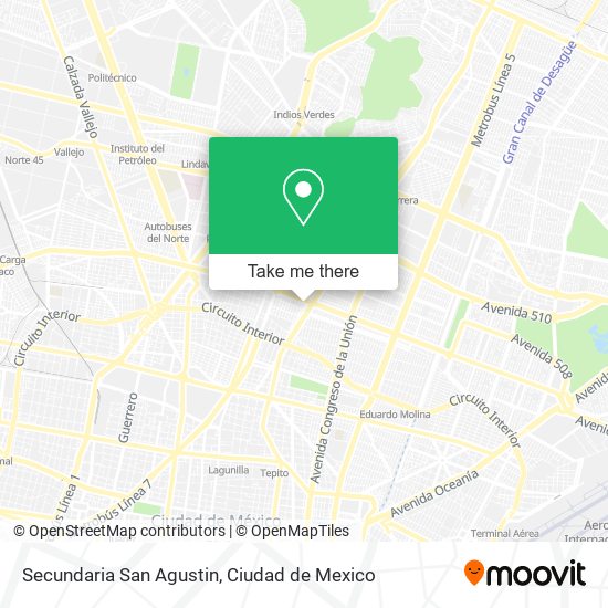 Mapa de Secundaria San Agustin