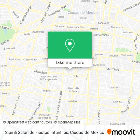 Sipirili Salón de Fiestas Infantiles map