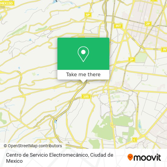 Mapa de Centro de Servicio Electromecánico