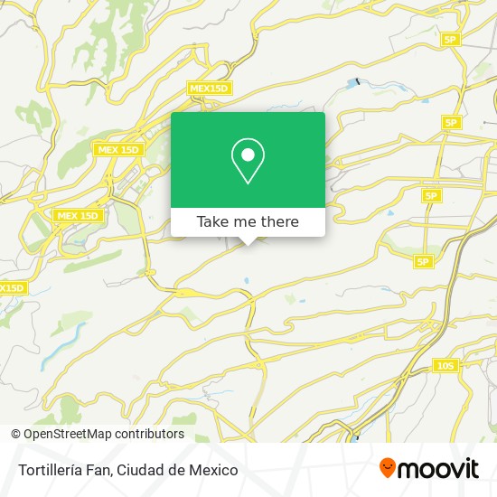 Mapa de Tortillería Fan