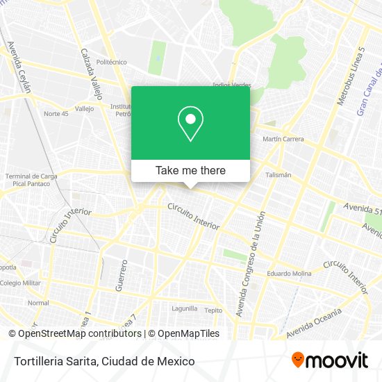 Mapa de Tortilleria Sarita