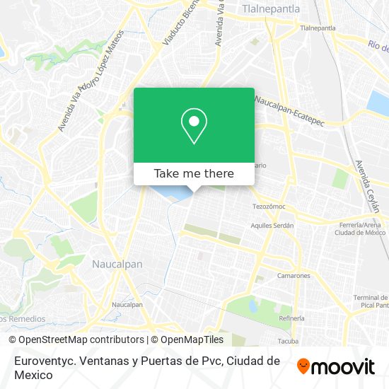 Mapa de Euroventyc. Ventanas y Puertas de Pvc