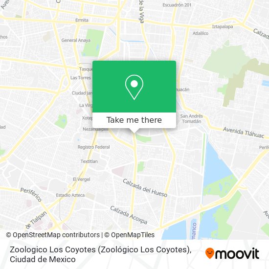 Zoologico Los Coyotes (Zoológico Los Coyotes) map