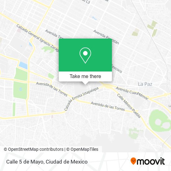 Mapa de Calle 5 de Mayo