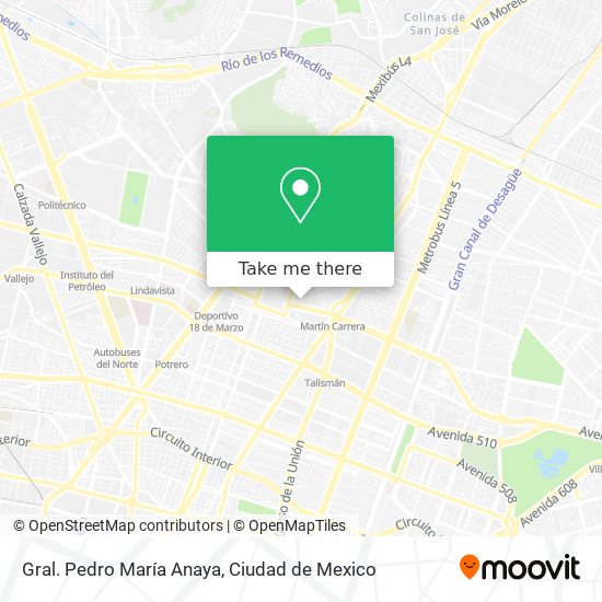 Gral. Pedro María Anaya map