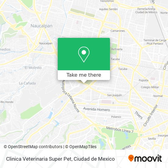 Mapa de Clinica Veterinaria Super Pet