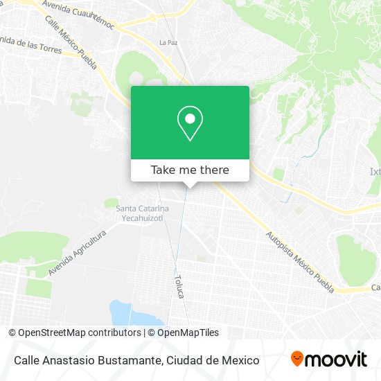 Mapa de Calle Anastasio Bustamante