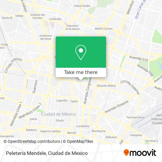 Peletería Mendele map