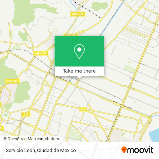 Servicio León map