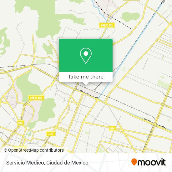 Servicio Medico map