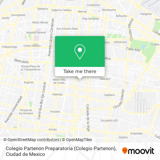 Colegio Partenón Preparatoria (Colegio Partenon) map