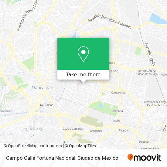Campo Calle Fortuna Nacional map